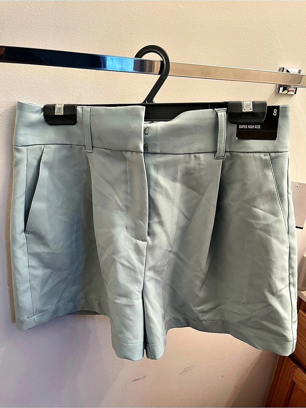 Express High Waist Shorts in Teal NWT